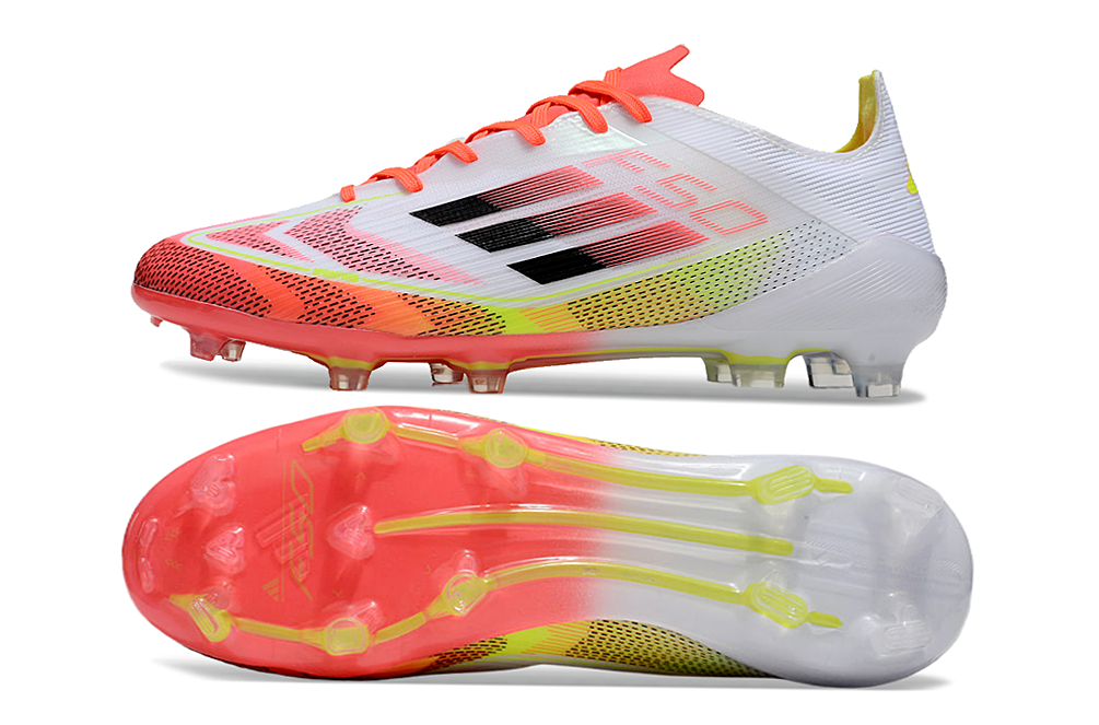 F50 Adizero FG – Blanc / Orange Solaire