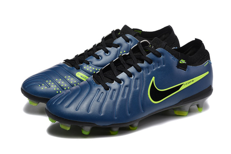 Nike Tiempo Legend 9 Elite FG – Bleu Marine / Vert Volt.