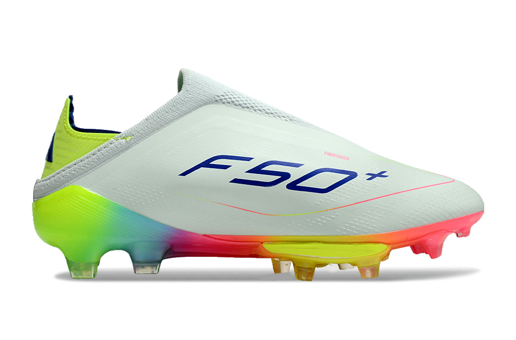 F50 Elite FG – Blanc / Jaune Néon