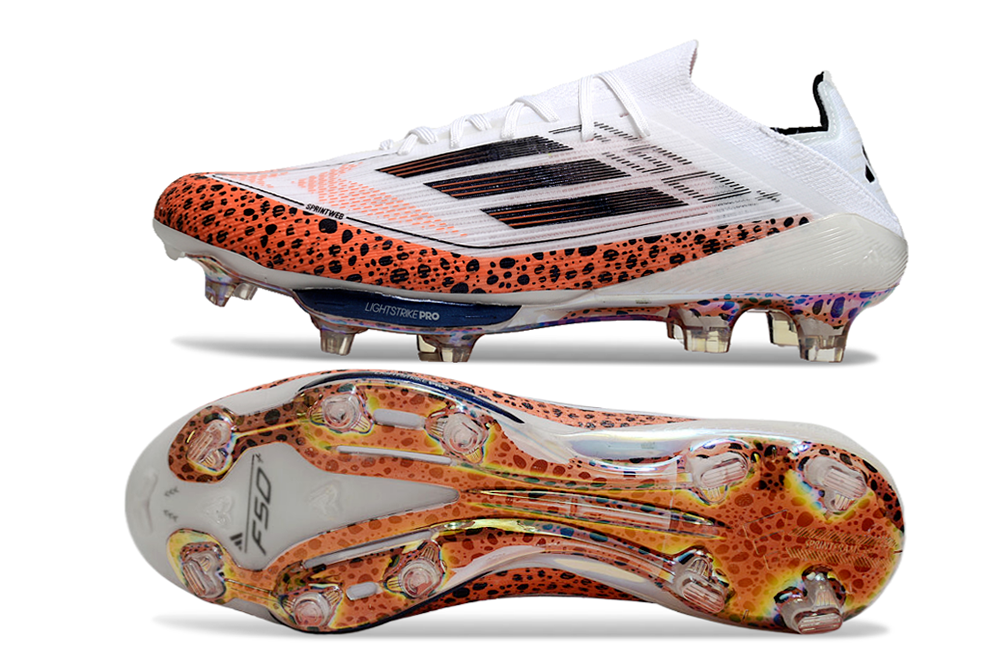 F50 Elite FG - Blanc/Noir/Léopard