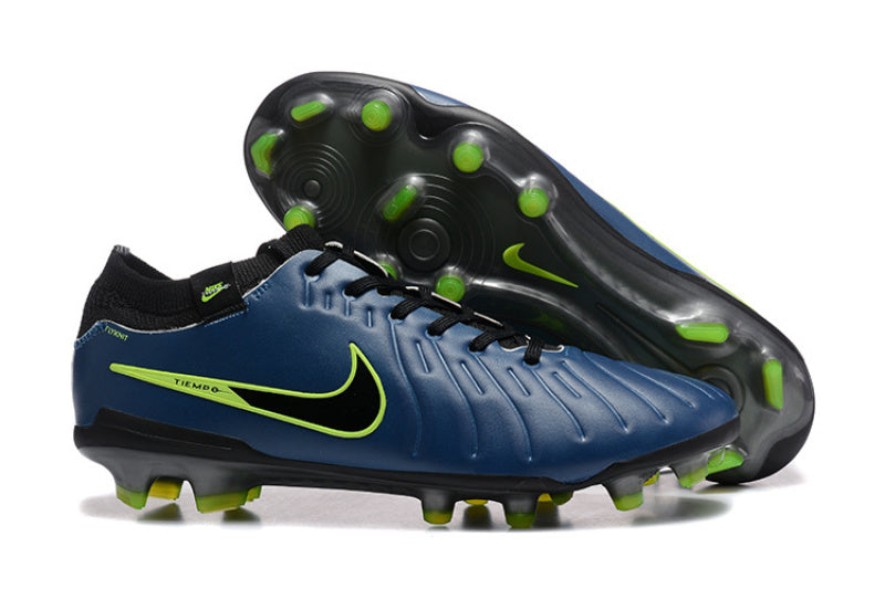 Nike Tiempo Legend 9 Elite FG – Bleu Marine / Vert Volt.