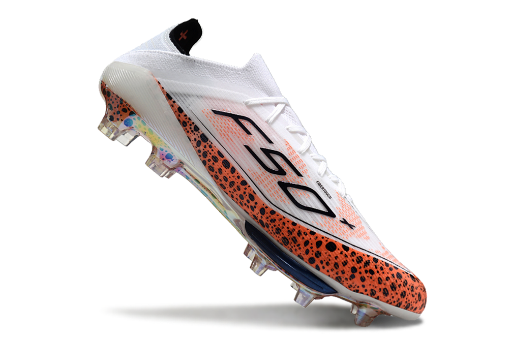 F50 Elite FG - Blanc/Noir/Léopard