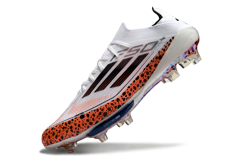 F50 Elite FG - Blanc/Noir/Léopard