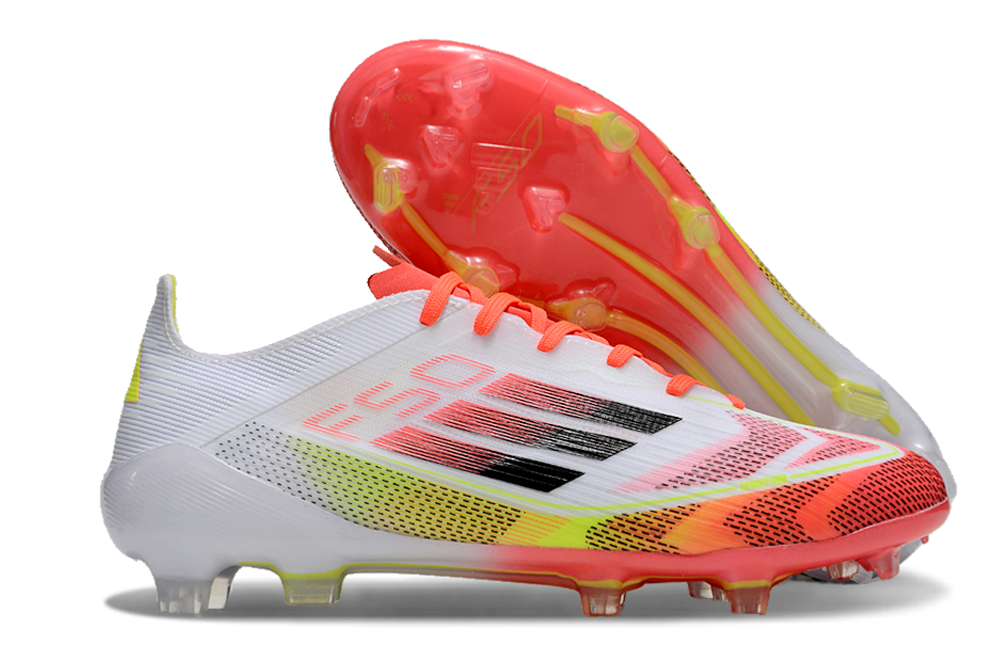 F50 Adizero FG – Blanc / Orange Solaire