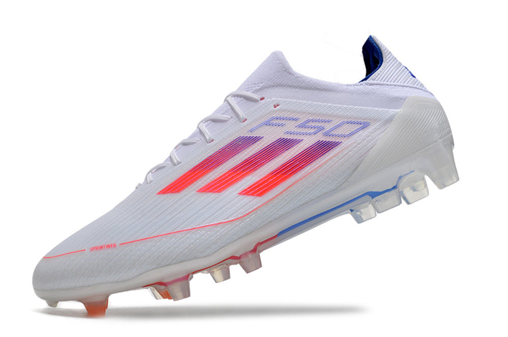 F50 Adizero FG - Blanc/Rose/Orange