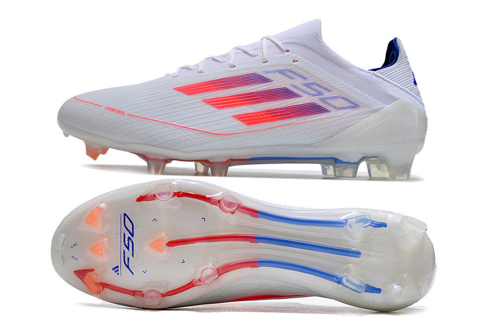 F50 Adizero FG - Blanc/Rose/Orange