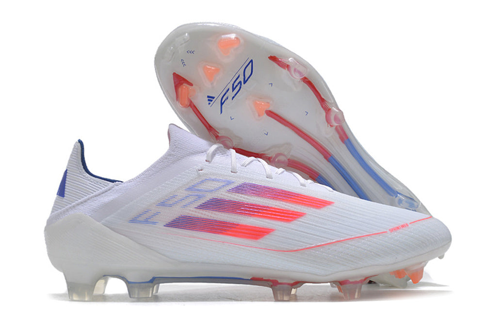 F50 Adizero FG - Blanc/Rose/Orange