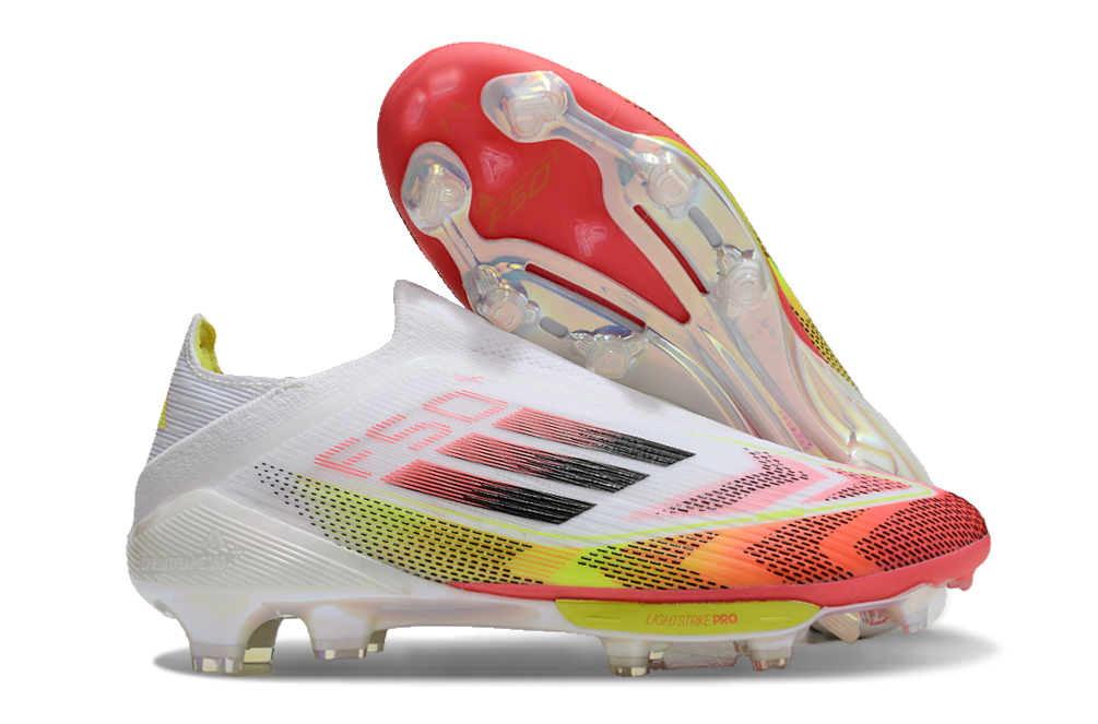 F50 Adizero FG – Blanc / Orange Solaire