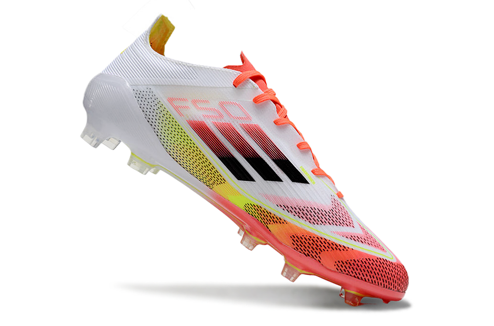 F50 Adizero FG – Blanc / Orange Solaire