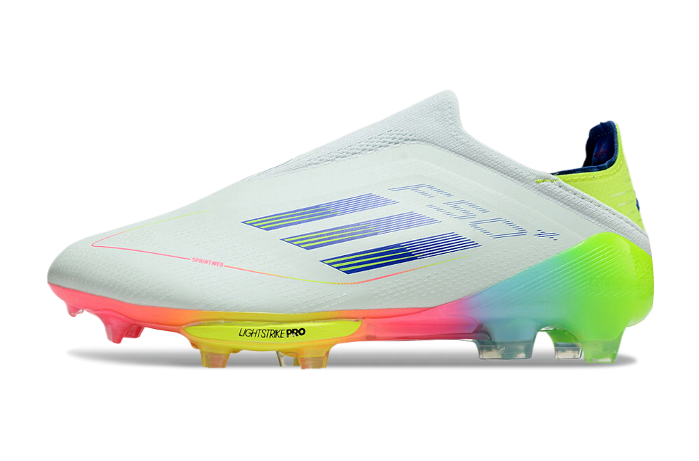 F50 Elite FG – Blanc / Jaune Néon