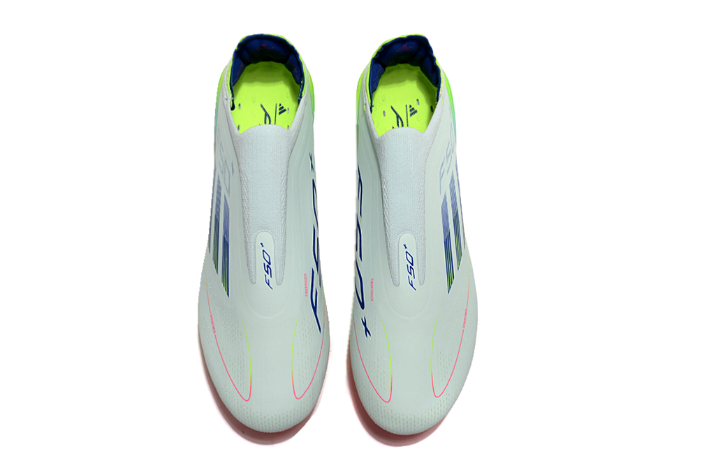 F50 Elite FG – Blanc / Jaune Néon
