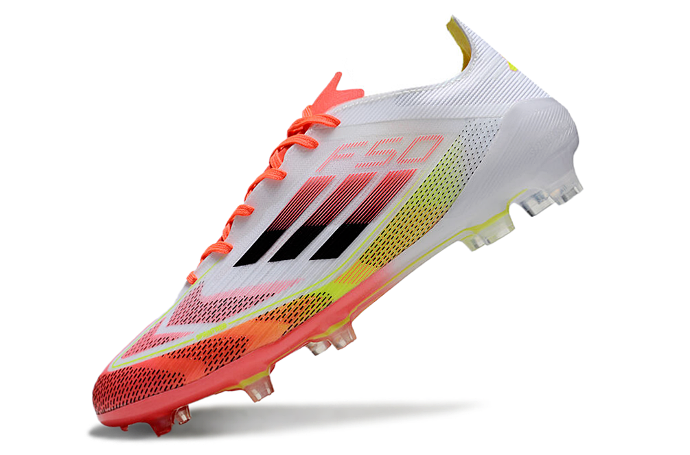 F50 Adizero FG – Blanc / Orange Solaire