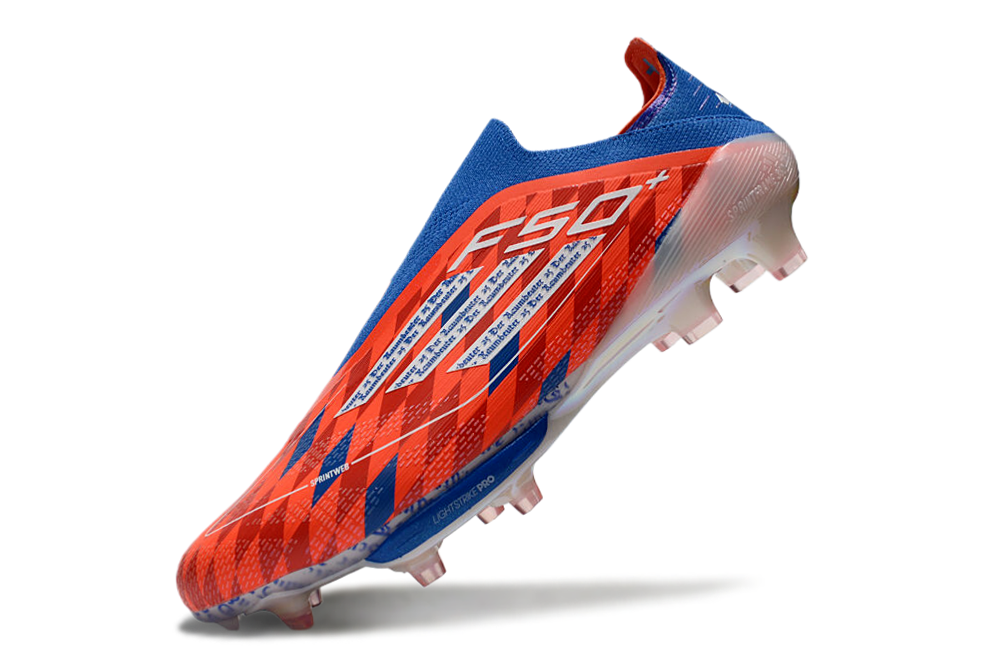 F50 Elite FG – Bleu Royal / Rouge