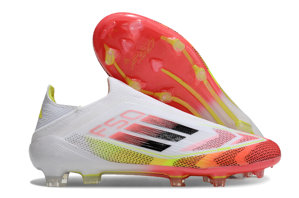 F50 Adizero FG – Blanc / Orange Solaire