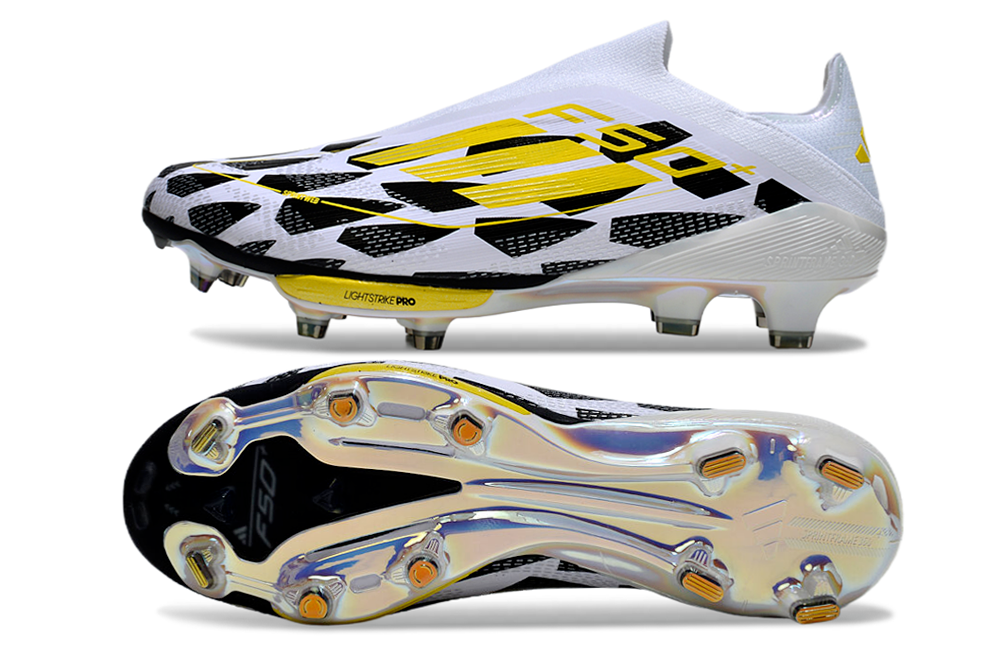 F50 Adizero FG – Blanc / Jaune Fusion