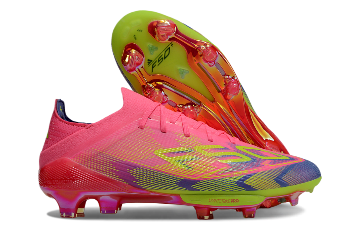 F50 Elite FG – Rose Flash / Vert