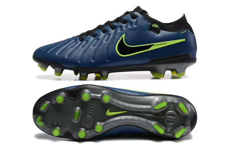 Nike Tiempo Legend 9 Elite FG – Bleu Marine / Vert Volt.