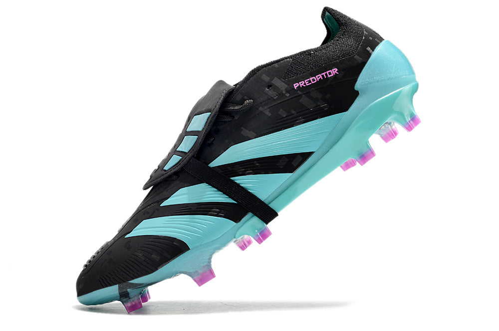 Adidas Predator 24 FG – Noir / Turquoise / Violet