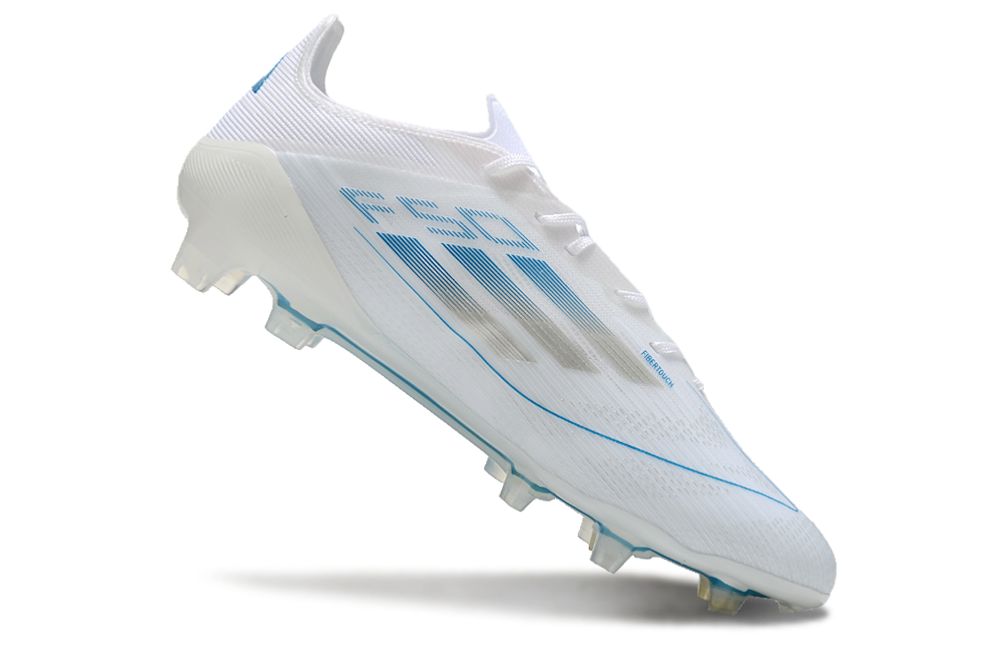 F50 Adizero FG – Blanc / Bleu Glacial