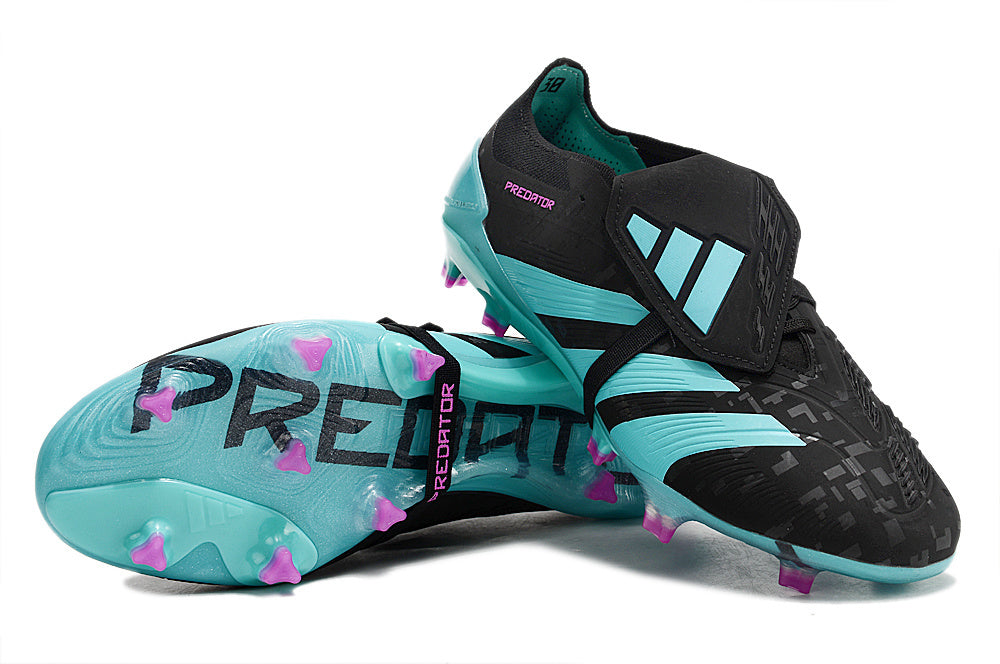 Adidas Predator 24 FG – Noir / Turquoise / Violet