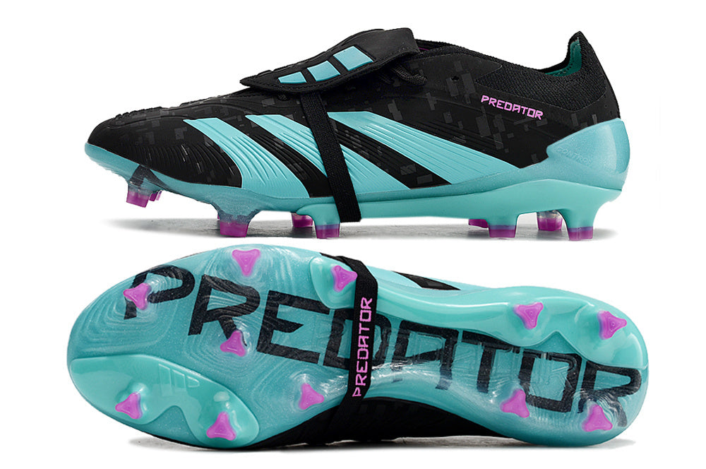 Adidas Predator 24 FG – Noir / Turquoise / Violet