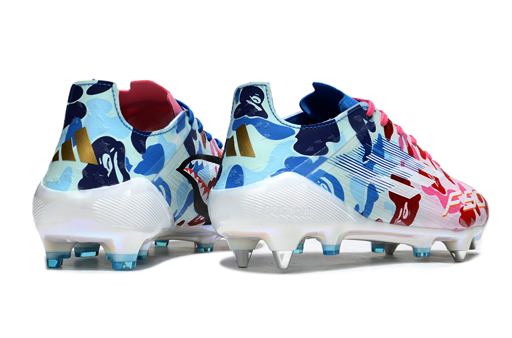 F50 Adizero FG – BAPE Rose / Bleu