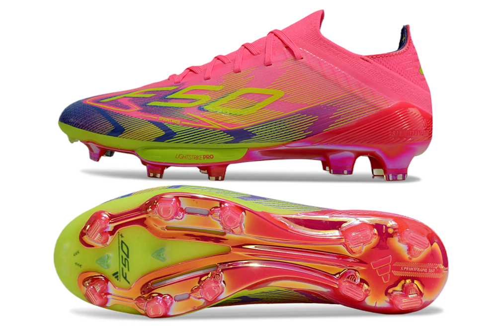 F50 Elite FG – Rose Flash / Vert