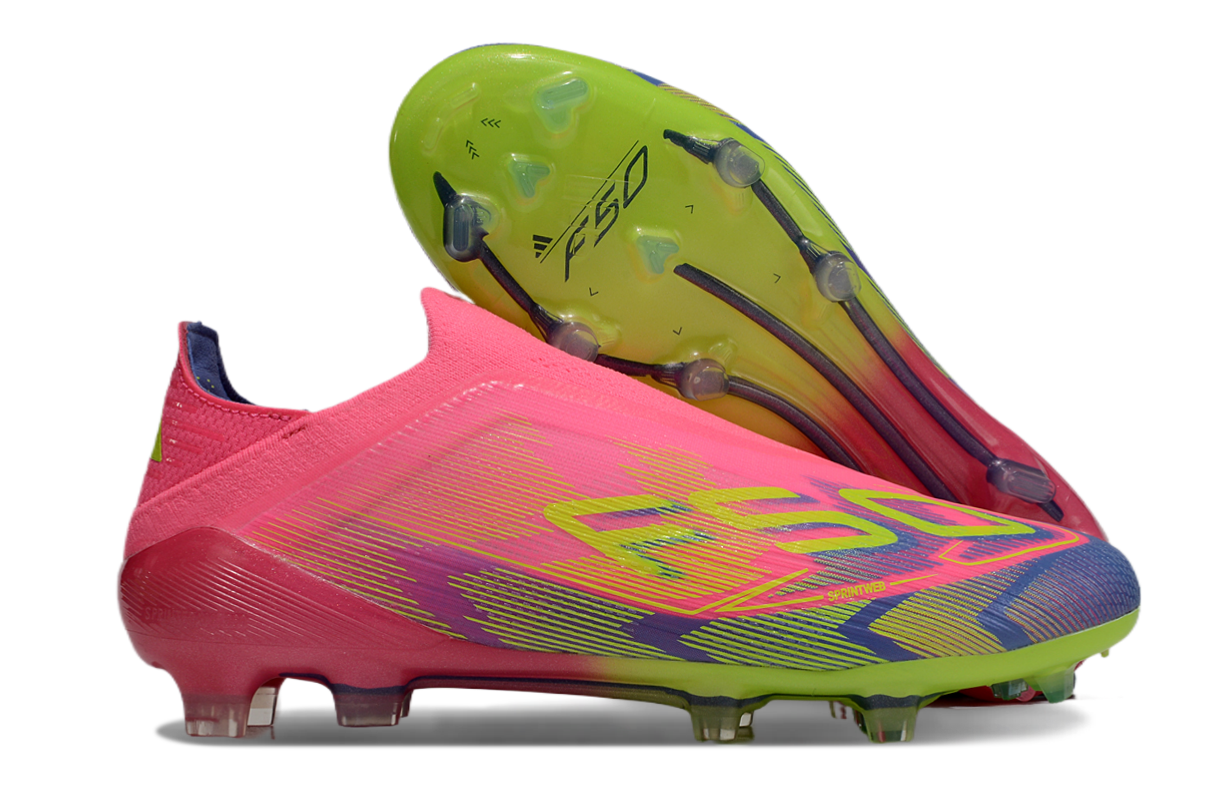 F50 Elite FG – Rose Flash / Vert