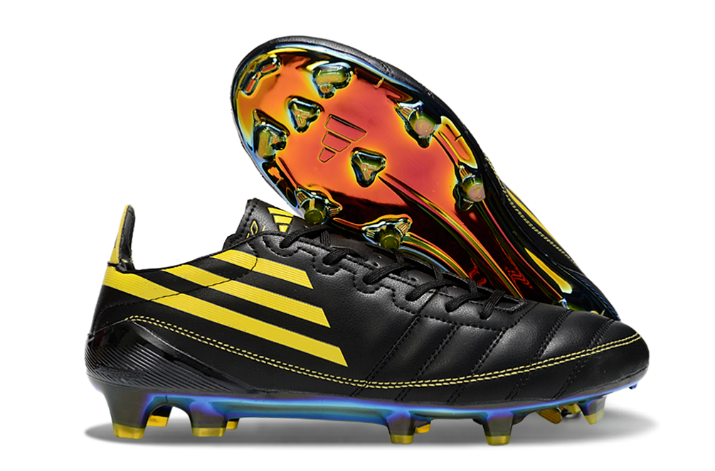 F50 Adizero FG Cuir – Noir / Jaune Doré