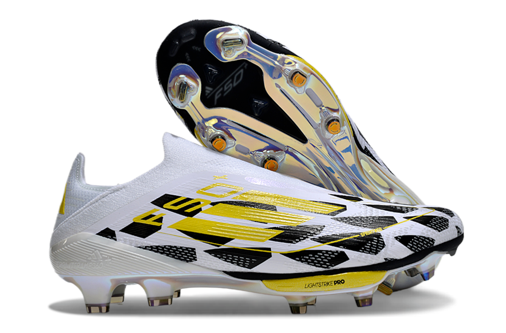 F50 Adizero FG – Blanc / Jaune Fusion