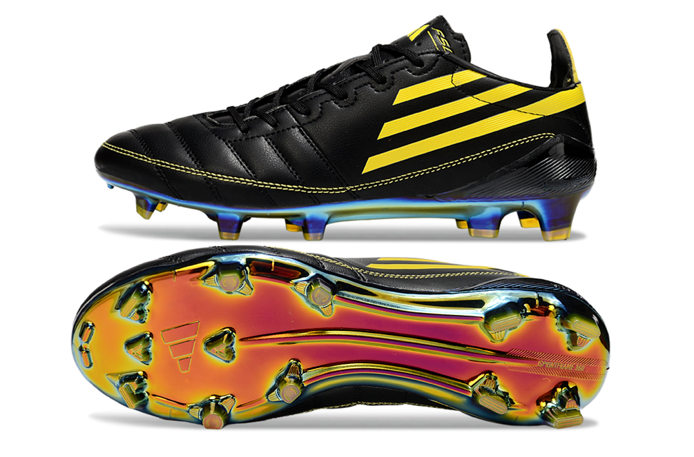 F50 Adizero FG Cuir – Noir / Jaune Doré